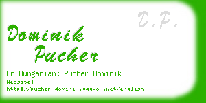 dominik pucher business card